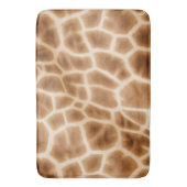 Cream Brown Giraffe Animal Print Badematte (Vorderseite Vertikal)