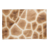 Cream Brown Giraffe Animal Print Kissenbezug (Vorderseite-Rechts)