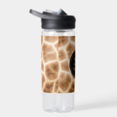 Cream Brown Giraffe Print Trinkflasche (Rechts)