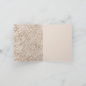 Cream Brown Leopard Print Vielen Dank Karte (Innenseite)