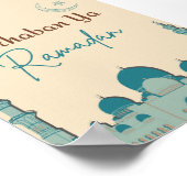 Cream Brown Marhaban Ya Ramadan Poster (Ecke)
