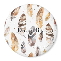 Cream Brown Native Feathers