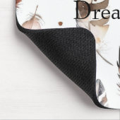 Cream Brown Native Feathers Mousepad (Ecke)