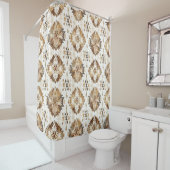 Cream Brown Native Tribal Duschvorhang (Beispiel)