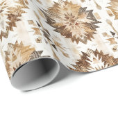 Cream Brown Native Tribal Geschenkpapier (Rolleneckpunkt)
