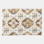 Cream Brown Native Tribal Geschirrtuch (Horizontal)