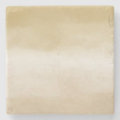 Cream Brown Ombre Steinuntersetzer (Vorderseite)