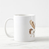 Cream Brown Pegasus Unicorn Kaffeetasse (Links)