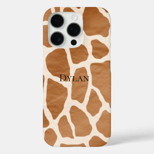 Cream Brown Safari Giraffe Tierwerbung Case-Mate iPhone Hülle (Rückseite)