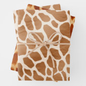 Cream Brown Safari Giraffe Tierwerbung Geschenkpapier Set (Beispiel)