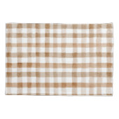 Cream Brown Stripes Kissenbezug (Rückseite-Links)