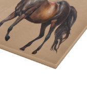 Cream Brown Südwest Horse Schneidebrett (Ecke)