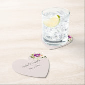 Cream Burgundy Pink Floral Wedding Untersetzer (Vor Ort)