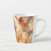 Cream Burgundy Red Gold Dreiecke Weihnachten Milchtasse (Rechts)