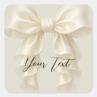 Cream Cascade Ruffle Bow Tying Knot Brautparty