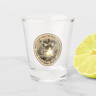 Cream Cesarean Birth Personalized Baby Shower Gift Schnapsglas