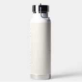 Cream Charcoal Personalized Class of 2026 Graduate Trinkflasche (Links)