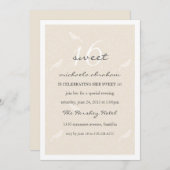 Cream Chic Sweet 16 Party Einladungen (Vorne/Hinten)