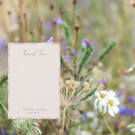 Cream Chinoiserie Elegant Wedding Vielen Dank Dankeskarte