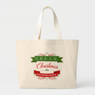 CREAM Christmas Rules! Jumbo Tote Stoffbeutel