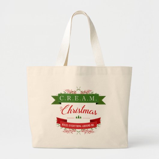 CREAM Christmas Rules! Jumbo Tote Stoffbeutel (Vorne)
