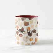 Cream Coffee Bean Hearts Tasse (Zentrum)