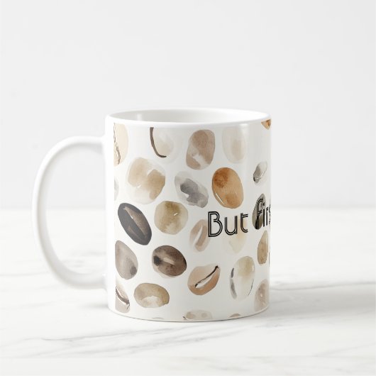 Cream Coffee Beans Kaffeetasse (Links)