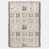 Cream Coffee Heart Cups Decke (Vorderseite Vertikal)