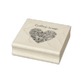 Cream Coffee Heart Cups Gummistempel (Stempel)