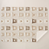 Cream Coffee Heart Cups Sherpadecke (Vorderseite (Horizontal))