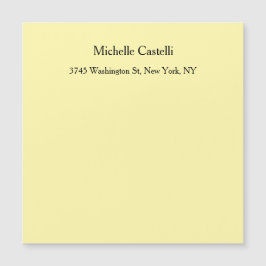 Cream Color Beruflich Einmalige Klassikkarte Magnetkarte