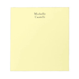 Cream Color Beruflich Einzigartig klassisch Ihr Na Notizblock