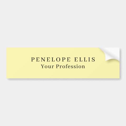 Cream Color Einzigartig Original Classic Beruflich Autoaufkleber (Vorne)