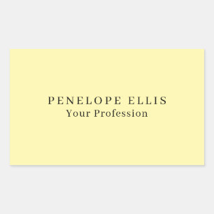 Cream Color Einzigartig Original Classic Beruflich Rechteckiger Aufkleber