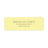 Cream Color Minimalistisch Schlicht Elegante Moder (Vorne)