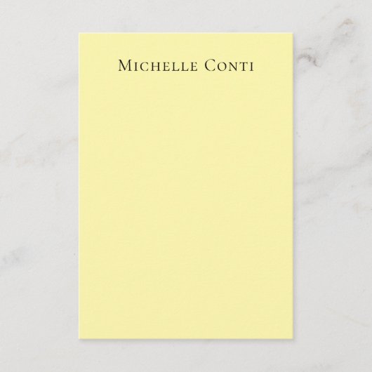 Cream Color Minimalistisch Schlicht Elegante Moder Begleitkarte (Vorderseite)