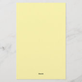 Cream Color Minimalistisch Schlicht Elegante Moder Briefpapier (Rückseite)