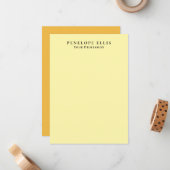 Cream Color Unique Original Classical Professional Mitteilungskarte (Vorderseite/Rückseite Beispiel)