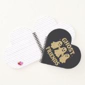 Cream Colored Ghost Friends Spiral Notebook Notizblock (Innenseite)