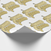 Cream Cowboy Boots Geschenkpapier (Ecke)