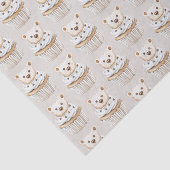 Cream Cupcake Bears Birthday Seidenpapier (Ausschnitt)