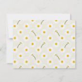 Cream Daisy Beerdigung Memorial Danke Karte (Rückseite)