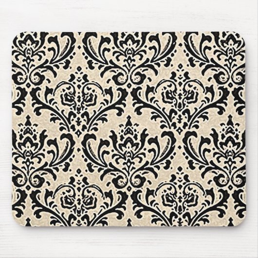 Cream Damask 2 ~ Mousepad (Vorne)