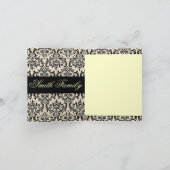 Cream Damask ~ Karte / Einladungen (Innenseite)