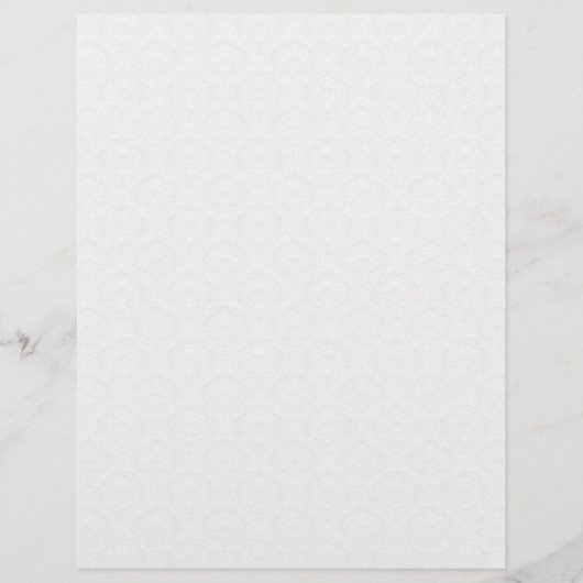 Cream Damask Wedding Stationery (Vorderseite)