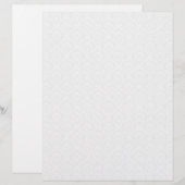 Cream Damask Wedding Stationery (Vorne/Hinten)