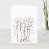 Cream Deer Elk Christmas Karte (Rückseite)