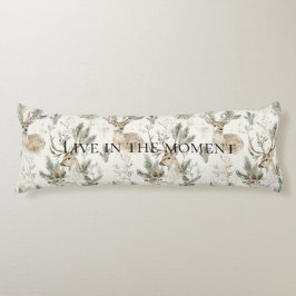 Cream Deer Woodland Animals Christmas   Seitenschläferkissen