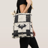 Cream Denim Grunge Patchwork mit Fledermäusen (3) Tasche (Von Nahem)