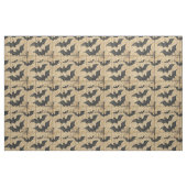 Cream Denim Grunge Patchwork mit Fledermäusen Stoff (Fat Quarter (45,7 x 55,9 cm))